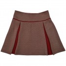 Donkerrode gestreepte rok - Chloe skirt diagonal stripes