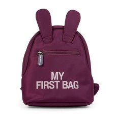 Auberginekleurige kinderrugzak - My first bag   [backtoschool]