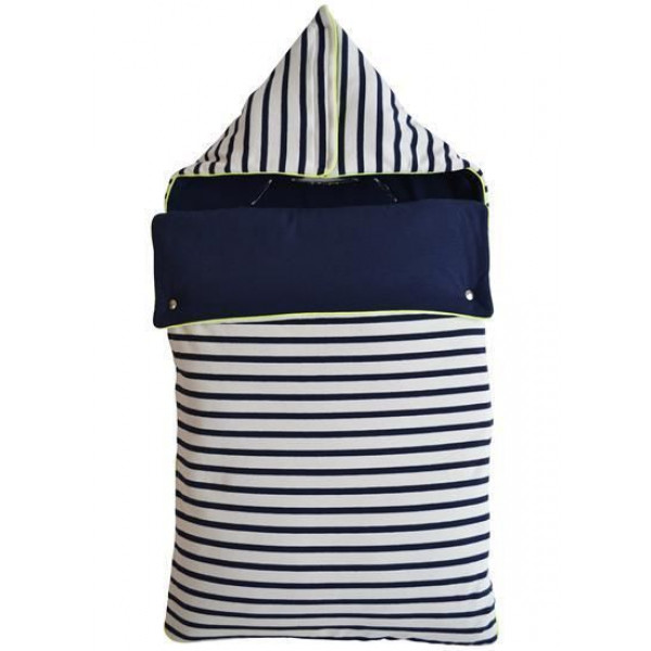 Coco and pine - Nestje/ voetenzak neon stripes