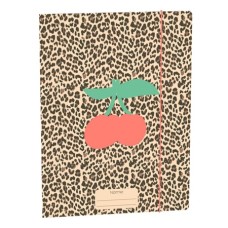 Elastische map - Leopard cherry