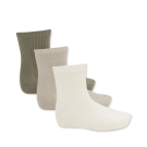 Set van 3 paar sokken - 3-pack rib socks overland trek/french oak/off white