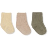 Set van 3 paar sokken - 3-pack rib socks reed yellow