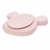 Lichtroze silicone vakjesbord muis - Section plate silicone little chums mouse rose