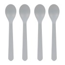 Set van 4 lepels - Spoon set geo grey-blue