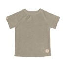 Olijfgroene sponsen t-shirt - Terry shirt olive (stapelkorting)