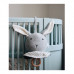 Licht grijs gebreide muziekmobiel konijn - Angela music mobile rabbit grey melange 