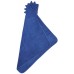 Blauwe XL badcape met dino - Augusta hooded towel dino/surf blue