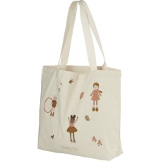 Shopper met meisjes - Tote bag bag doll/sandy mix  [backtoschool]