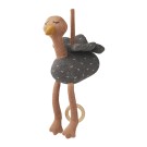 Gebreide muziekmobiel struisvogel - Angela music mobile dark grey melange 