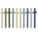 Set van 10 siliconen rietjes - Badu straw 10-pack dino/surf blue multi mix 