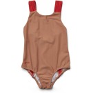Bruinroos badpak - Caroline swimsuit tuscany rose/apple red mix