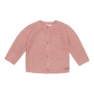 Roze gebreide cardigan - Knitted cardigan vintage pink
