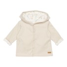 Beige omkeerbaar jasje met gansjes - Reversible jacket little goose/sand