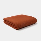 Rood gebreid wiegdeken - Blanket knitwear chili