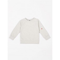 Lichtgrijze sweater - Raglan sweater french terry creme melee 