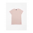 Oudroze rib t-shirt - T-shirt rib pink sand - dames