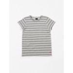 Grijs gestreepte t-shirt - Short sleeve terry stripes grey melee lucien
