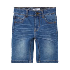 Donkerblauwe jeansshort - Nkmsofus dnmtonson medium blue denim (stapelkorting)