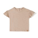 Bruinroze t-shirt met vlindermouwen - Fly tshirt vintage