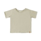 Olijfgroene t-shirt - Seam tshirt pistache