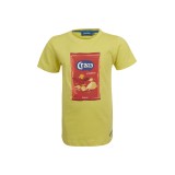 Lichtgele t-shirt met zakje chips - Diner bright yellow