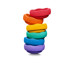 Stapelstein rainbow - klein 