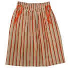 Gestreept rokje - Chaga skirt screenprint red stripe  (stapelkorting)