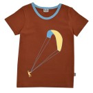 Bruinrode t-shirt met vlieger - Kite t-shirt arabian spice