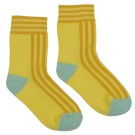 Lichtgele sokken - Short sock yellow line