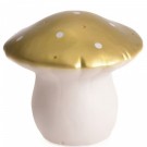 Middelgrote gouden paddenstoelenlamp 