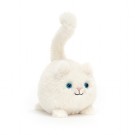 Schattige witte knuffelkat - Kitten caboodle cream 