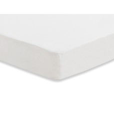 Wit hoeslaken wieg - White fitted sheet cotton  40 x 80