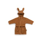 Karamelbruine badjas met konijnenoortjes - Bathrobe caramel