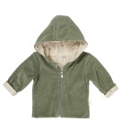 Groengrijs babyjasje - Baby jacket grainfield shadow green