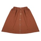 Bruine maxi rok - Maxi skirt muslin amber brown