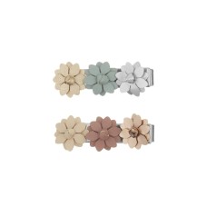 2 knijpspeldjes bloemetjes - Bloom floral hair clip