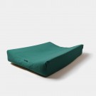 Donkergroene waskussenhoes - Changing pad cover emerald