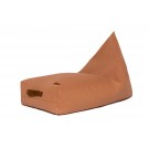 Bruinroos groot zitkussen met rug - Oasis beanbag sienna brown 