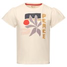 Ecru tshirt 'peace' - Gumi antique white (stapelkorting)