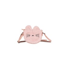 Roze fluffy handtasje kat - pink pocket cat noos