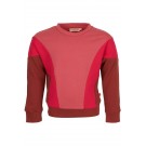 Frambooskleurige sweater met vlakken - belle old pink 
