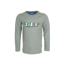 Kakigroene t-shirt 'snack' - Takeaway light khaki