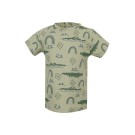 Lichtgroene t-shirt met krokodillen - Crocoba mint (stapelkorting)