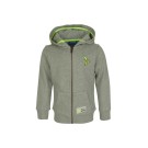 Groengrijze hoodie met banaan - Floris light khaki melange