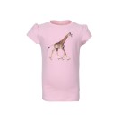 Roze t-shirt met giraf - Giraffe light pink