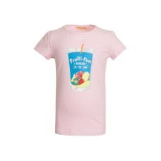 Lichtroze t-shirt met sapje 'fruiti-fun' - Lelo soft pink