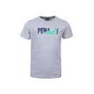 Grijze t-shirt 'penalty' - Penalty grey melange