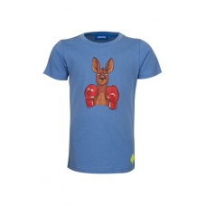 Blauwe t-shirt met kangoeroe - Skippy medium blue (stapelkorting)