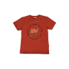 Rode t-shirt met kameel - Zoes potters-clay
