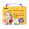 Set van nagelstickers en tattoos - Prinsessen